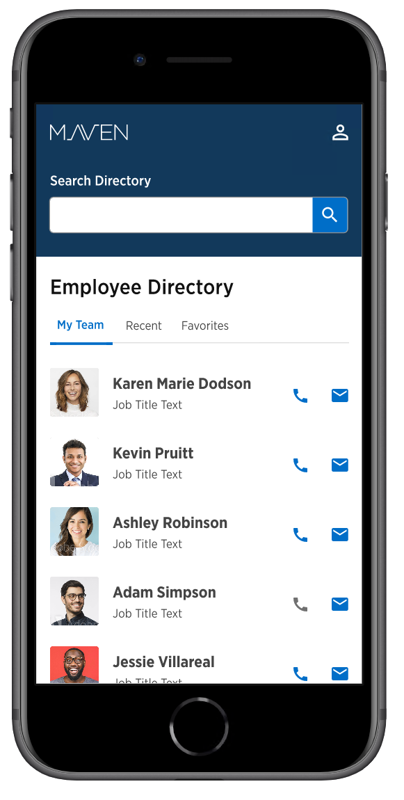 Modernized employee directory